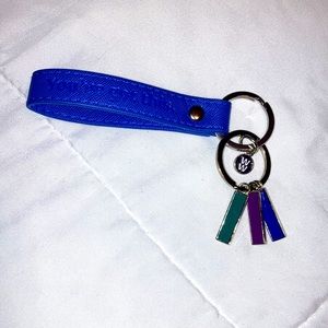 Weight watchers key ring with 3 goal charms